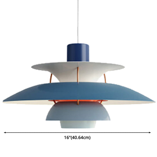 Metal Flying Saucer Hanging Light - Nordic Style 1-Light Pendant Lamp for Restaurants