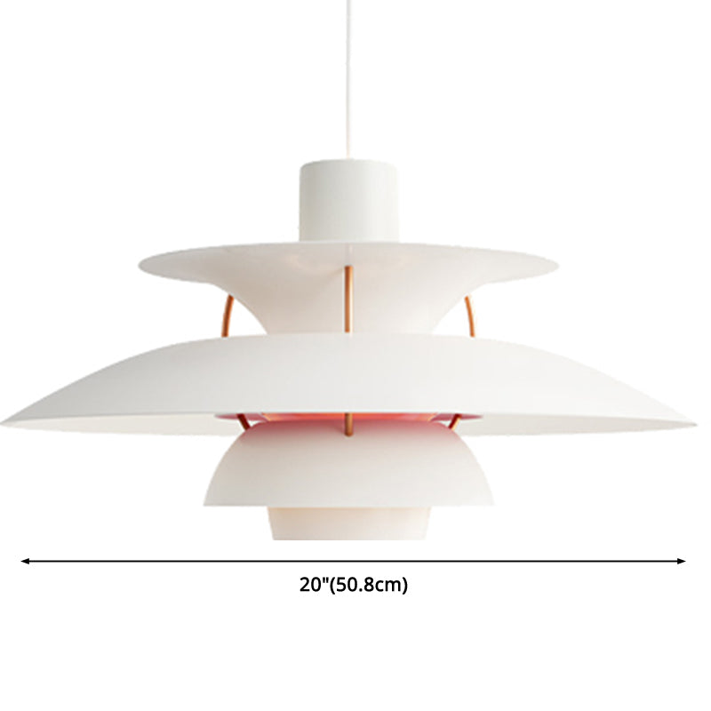 Metal Flying Saucer Hanging Light - Nordic Style Led Pendant Lamp For Restaurants