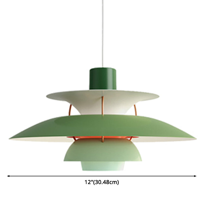 Metal Flying Saucer Hanging Light - Nordic Style 1-Light Pendant Lamp for Restaurants