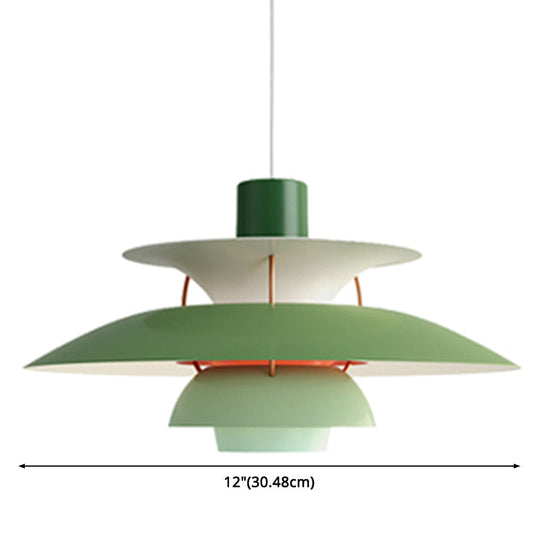 Metal Flying Saucer Hanging Light - Nordic Style 1-Light Pendant Lamp for Restaurants