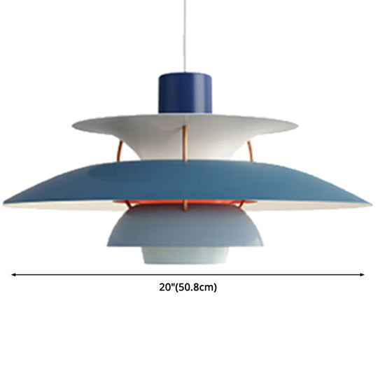 Metal Flying Saucer Hanging Light - Nordic Style 1-Light Pendant Lamp for Restaurants