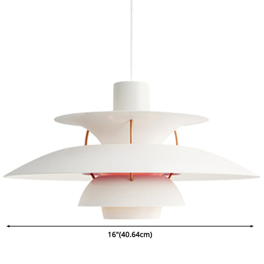 Metal Flying Saucer Hanging Light - Nordic Style 1-Light Pendant Lamp for Restaurants