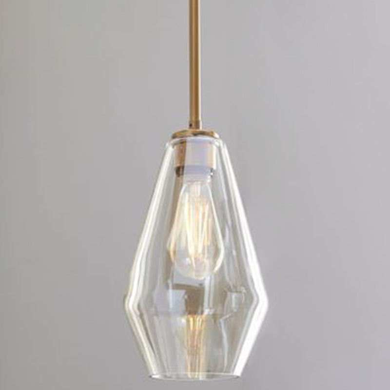 Modern Minimalist Glass Pendant Light - Stylish Dining Room Hanging Lamp