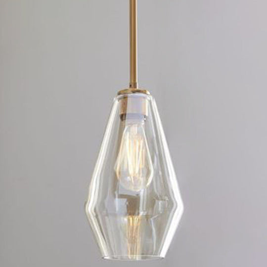 Modern Minimalist Glass Pendant Light - Stylish Dining Room Hanging Lamp