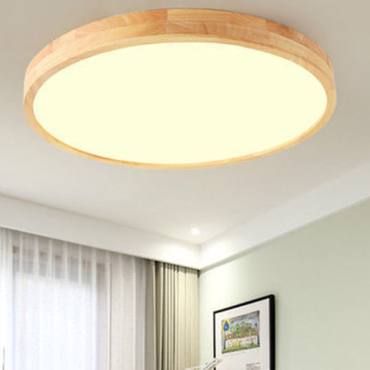 Contemporary Round Flush Mount Ceiling Light: Stylish Acrylic Chandelier for Bedrooms