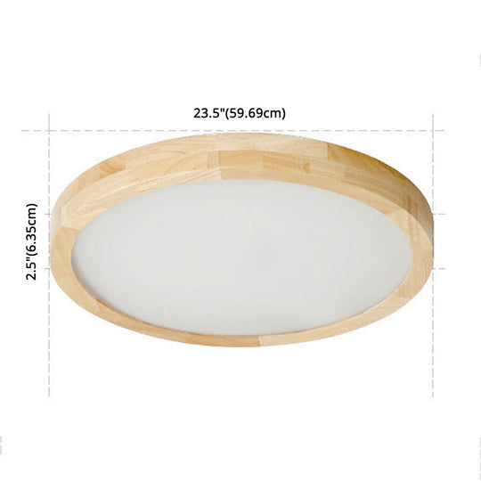 Contemporary Round Flush Mount Ceiling Light: Stylish Acrylic Chandelier for Bedrooms