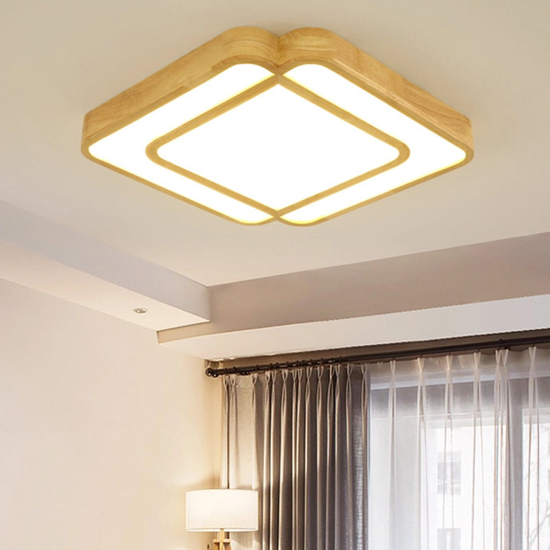 Contemporary Acrylic Semi Flush Chandelier - Stylish Ceiling Mounted Fixture For Living Room