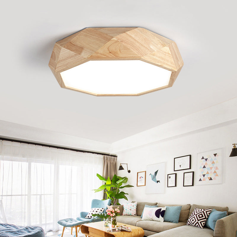 Contemporary Diamond Flush Mount Bedroom Ceiling Light