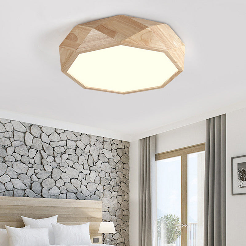 Contemporary Diamond Flush Mount Bedroom Ceiling Light