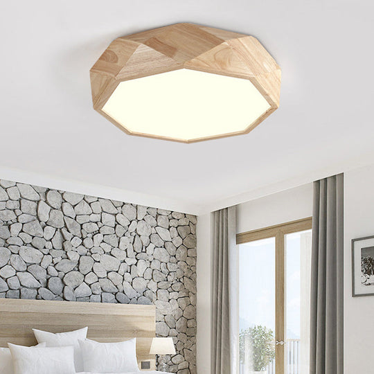 Contemporary Diamond Flush Mount Bedroom Ceiling Light