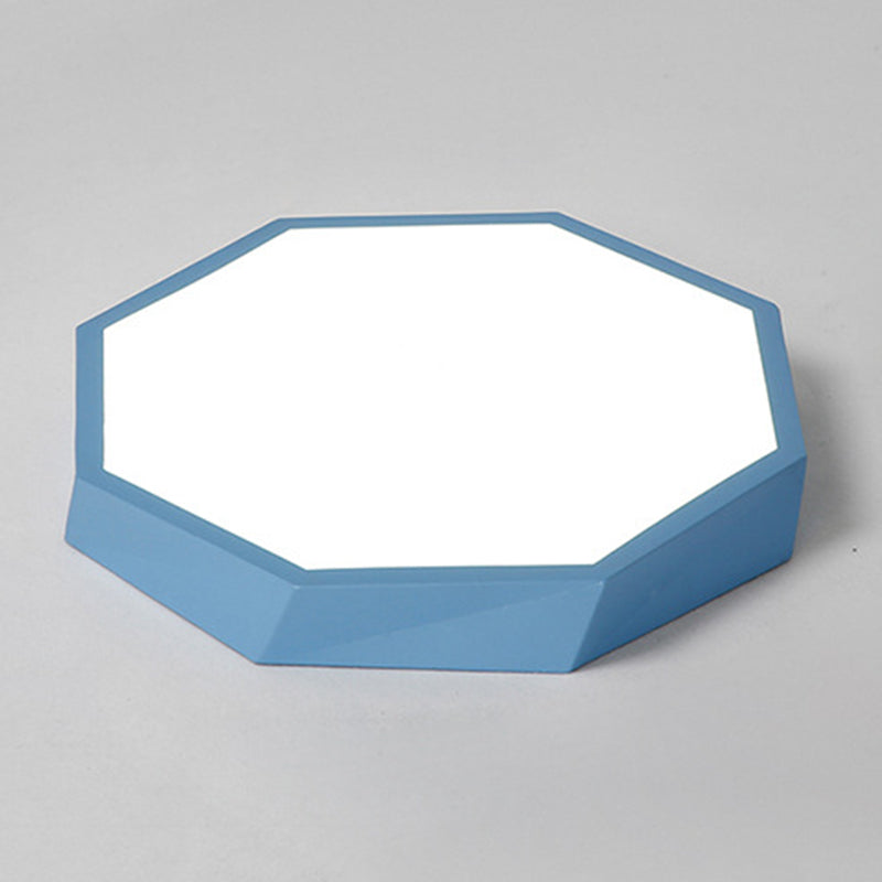 Contemporary Acrylic Flush Mount Ceiling Light for Bedroom - Faceted Chandelier