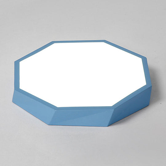 Contemporary Acrylic Flush Mount Ceiling Light for Bedroom - Faceted Chandelier