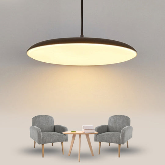 Modern LED Pendant Metal Dining Room Ceiling Light with Acrylic Diffuser