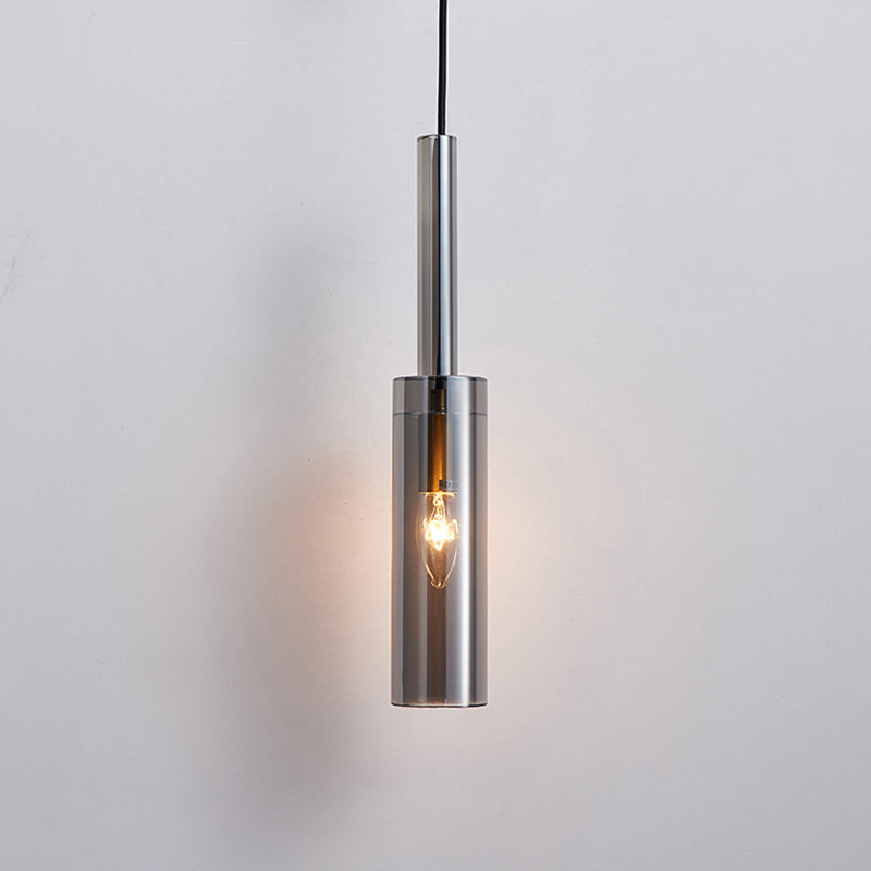 Crystal Block Pendant Light - Simplicity meets Elegance in this 1-Light Brass Ceiling Fixture