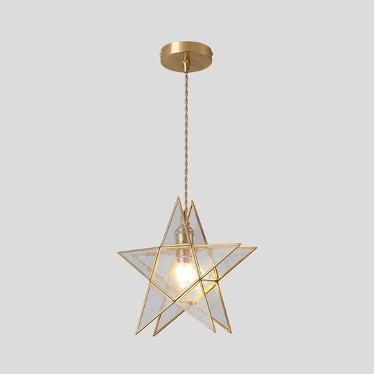 Corinne - Tiffany Suspended Lighting Fixture Tiffany Style Shaded Glass Hanging Pendant with Brass Canopy