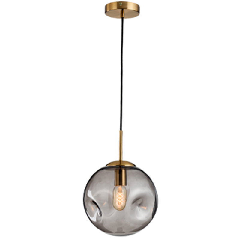 Irregular Glass Ball Mini Pendant Light - Modern Minimalist Hanging Lighting Fixture For Dining Room