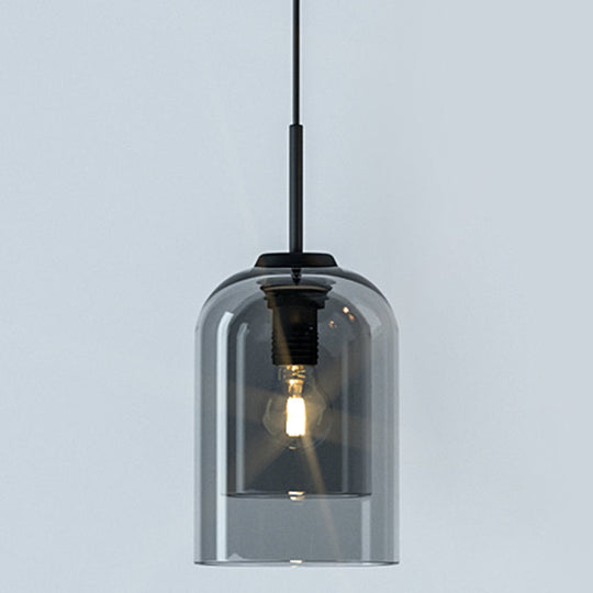 Minimalist Double Glass Shade Pendant Light for Aisle Bedroom - Modern and Stylish