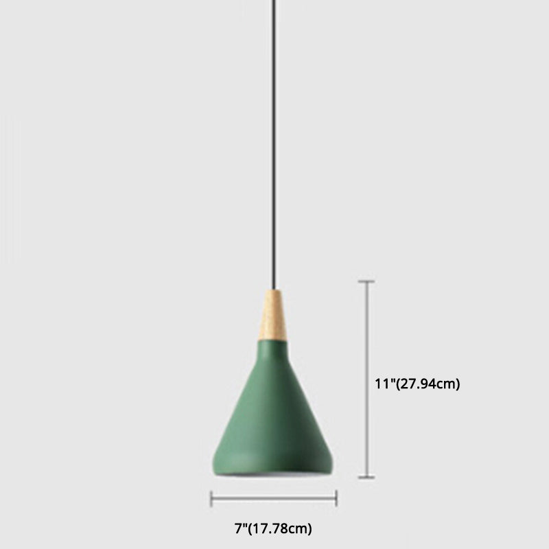 Simplicity Pendant Light with Multi Color Options - Nordic Macaroon Aluminum Lampshade, Perfect for Kitchen - 1-Light Hanging Lamp