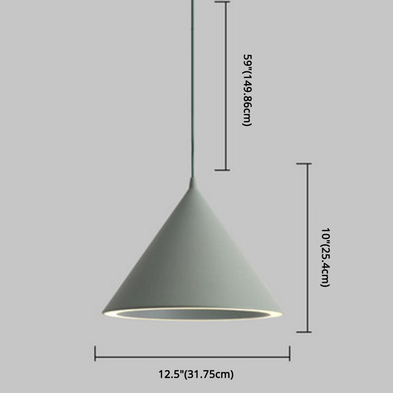 Minimalist Led Conical Pendant Light - Stylish Metal Ceiling Fixture