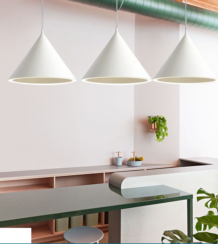 Minimalist Led Conical Pendant Light - Stylish Metal Ceiling Fixture