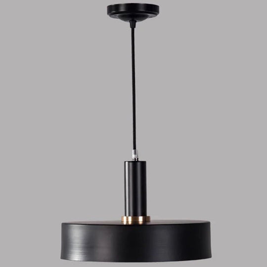 Modern Metal Down Lighting Pendant For Bedroom - Sleek And Stylish Black