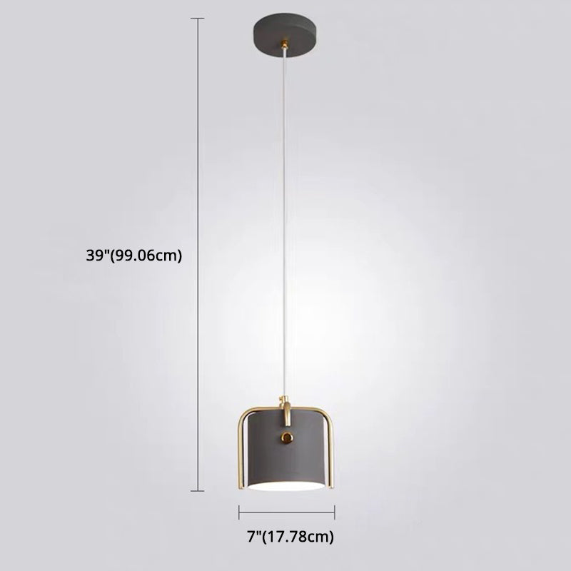 Cylinder Metal Pendant Lighting Fixture For Restaurant - Simplicity Meets Elegance