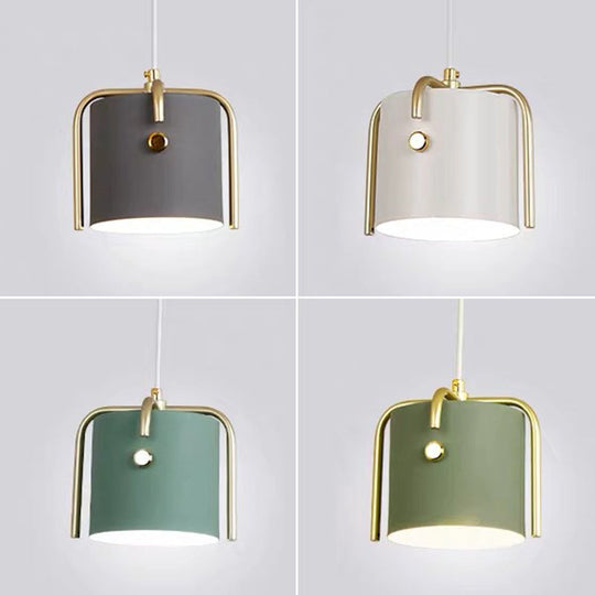 Cylinder Metal Pendant Lighting Fixture For Restaurant - Simplicity Meets Elegance