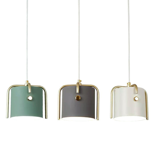 Cylinder Metal Pendant Lighting Fixture For Restaurant - Simplicity Meets Elegance