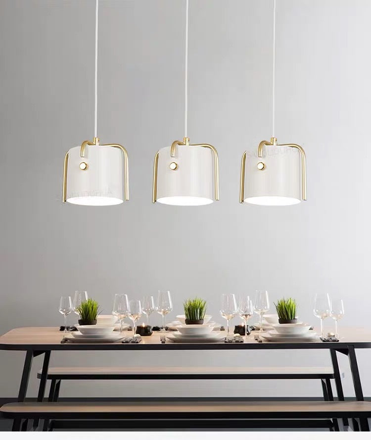 Cylinder Metal Pendant Lighting Fixture For Restaurant - Simplicity Meets Elegance