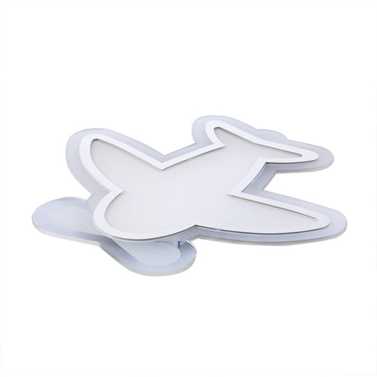 Minimalist Acrylic Flush-Mount Led Ceiling Lamp - White