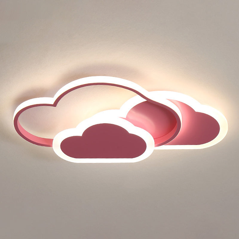 Minimalist Led Cloud Ceiling Light Fixture - Acrylic Mount