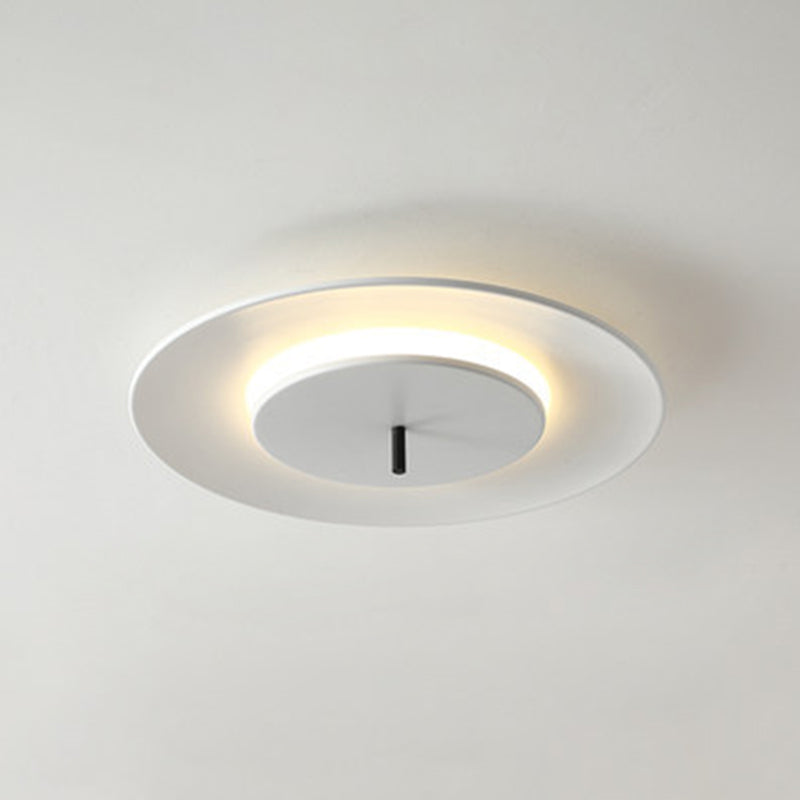 Nordic Led Acrylic Flush Mount Ceiling Light - Stylish Close-To-Ceiling Lighting Fixture White / 14