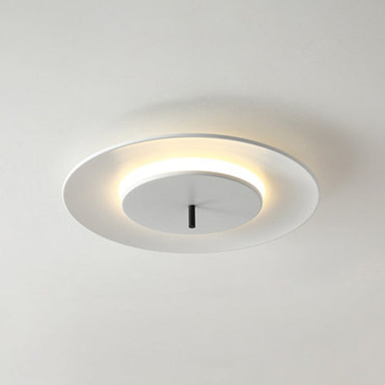 Nordic Led Acrylic Flush Mount Ceiling Light - Stylish Close-To-Ceiling Lighting Fixture White / 14