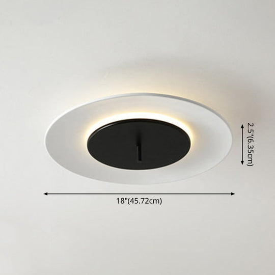Nordic Led Acrylic Flush Mount Ceiling Light - Stylish Close-To-Ceiling Lighting Fixture