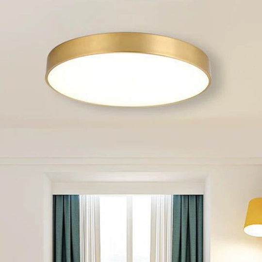 Minimalist Metal Flush Mount Ceiling Light For Bedroom