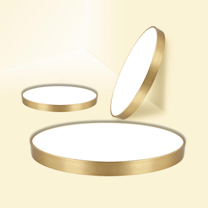 Minimalist Metal Flush Mount Ceiling Light For Bedroom