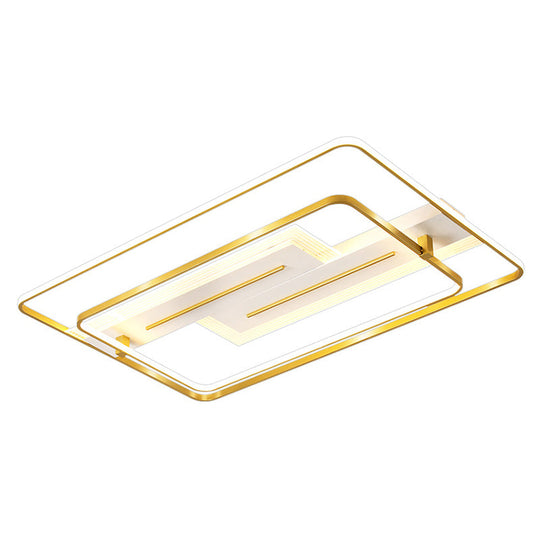 Modern Geometric Flush Mount Ceiling Light For Living Room