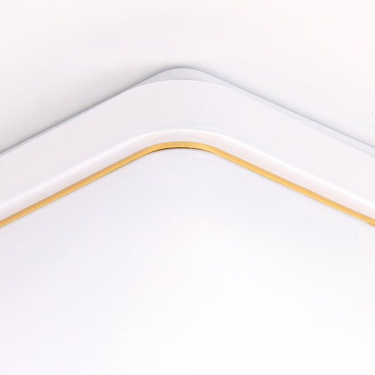 Simplicity Acrylic Ceiling Flush Mount Light For Living Room - Square Design