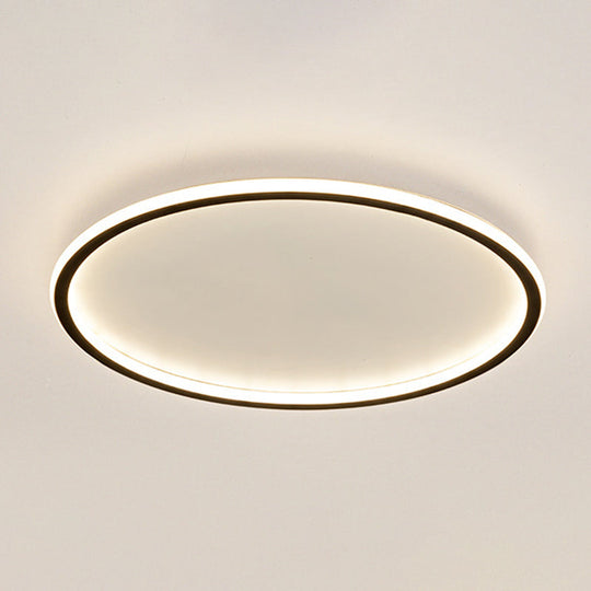 Contemporary Aluminum Flushmount Lights - Stylish Ceiling Fixture For Living Room