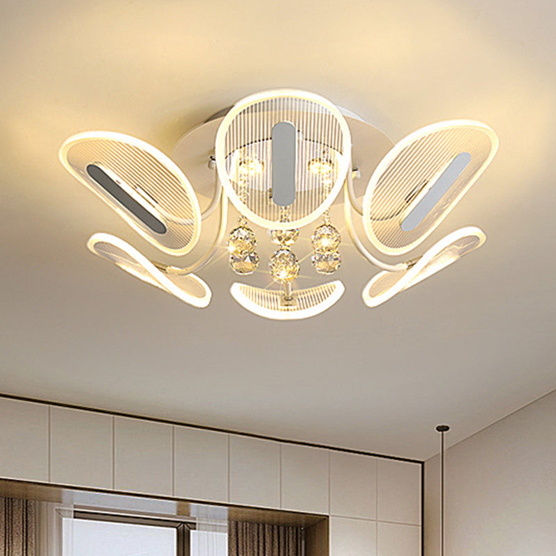 Contemporary Metal Flush Mount Ceiling Light For Bedroom