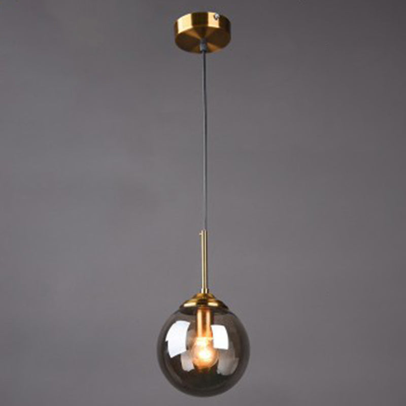 Oval Glass Minimalist Pendant Light - 6 Diameter Suspension Lamp For Coffee Shops With 47 Hanging
