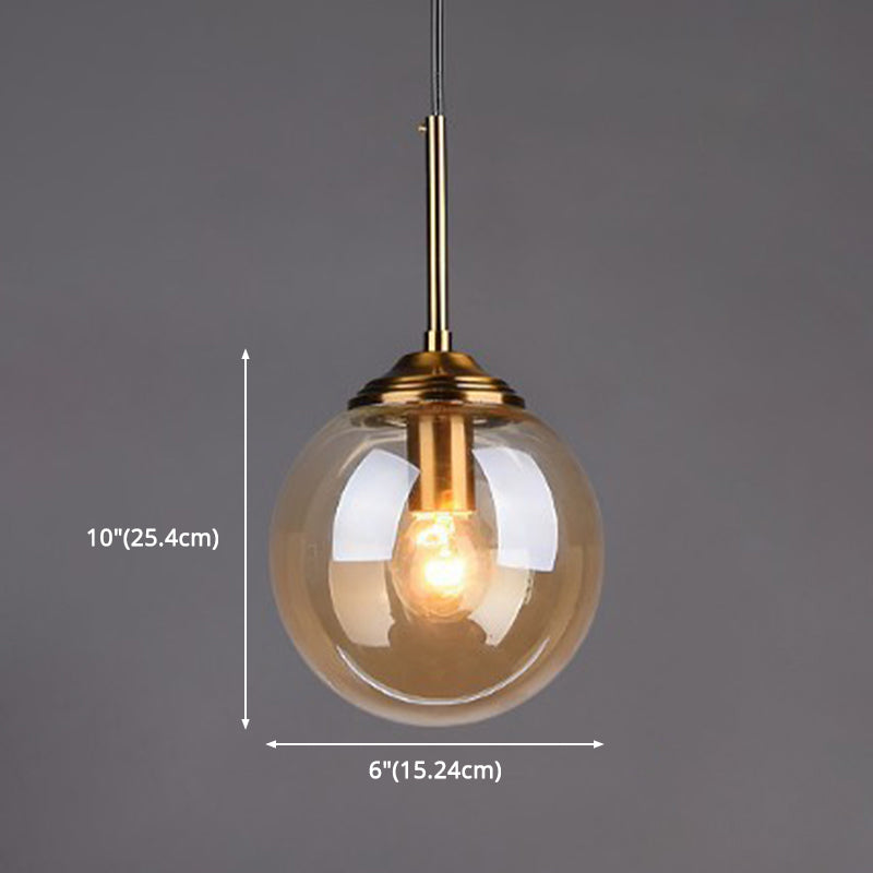 Oval Glass Minimalist Pendant Light - 6 Diameter Suspension Lamp For Coffee Shops With 47 Hanging