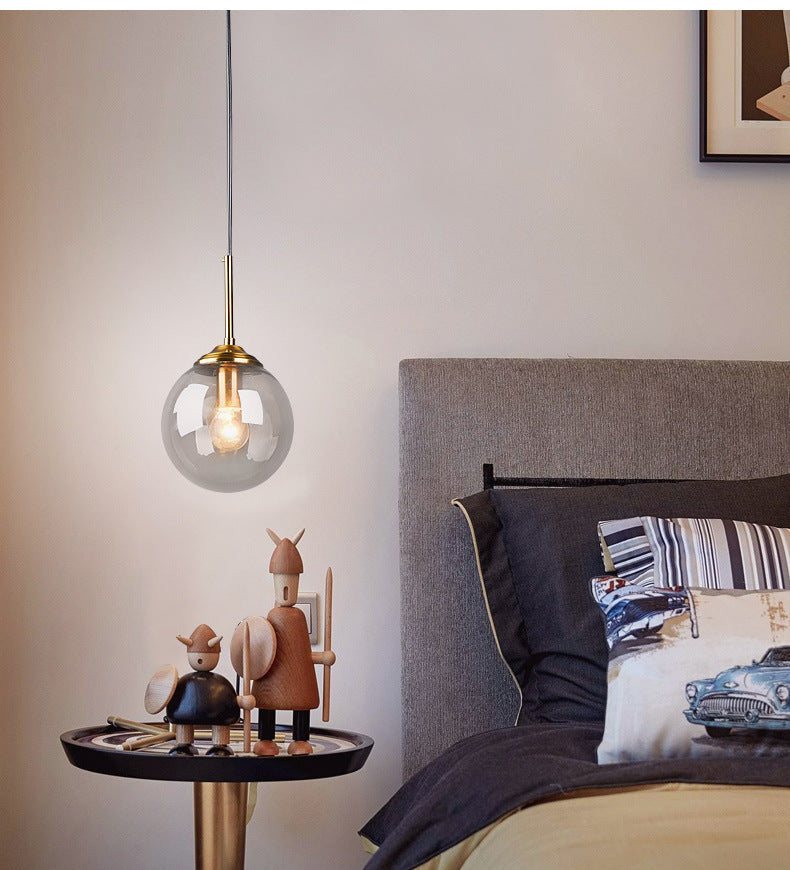 Oval Glass Minimalist Pendant Light - 6 Diameter Suspension Lamp For Coffee Shops With 47 Hanging