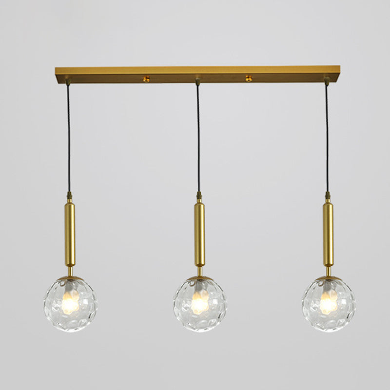 Sleek 3-Light Glass Pendant: Modern Creative Multi-Light Fixture For Clothing Stores