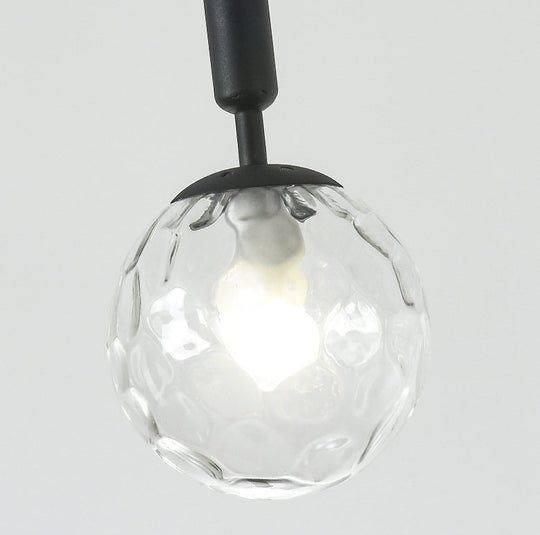Sleek 3-Light Glass Pendant: Modern Creative Multi-Light Fixture For Clothing Stores