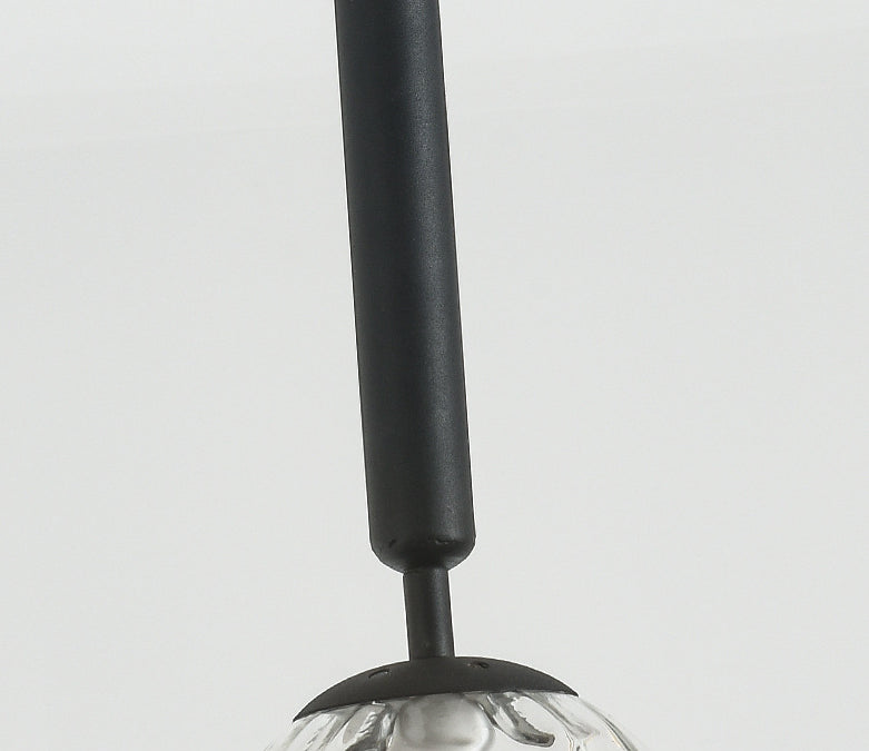 Sleek 3-Light Glass Pendant: Modern Creative Multi-Light Fixture For Clothing Stores