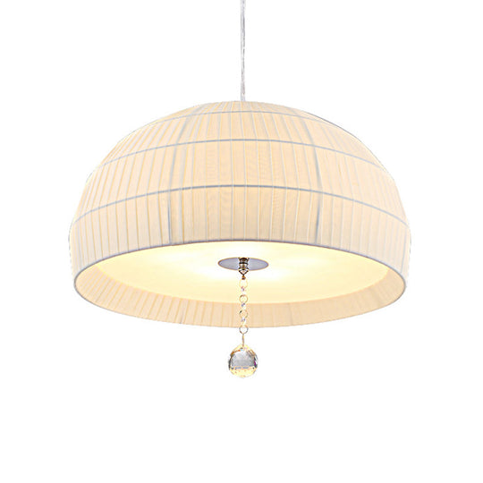 Minimalist Hanging Light with Acrylic Diffuser - 5-Light Bedroom Chandelier in White