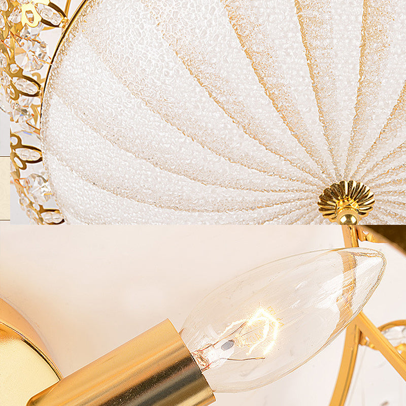 Modern LED Flushmount Ceiling Light - White Dimple, Frosted Glass, 16"/19.5"/23.5" Dia - Warm/White Light