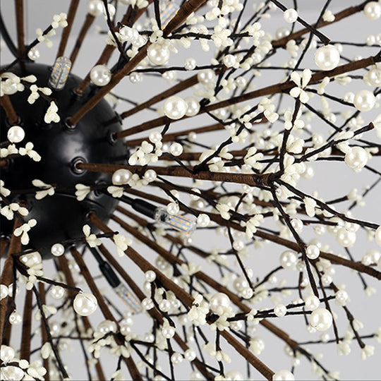 Modern Crystal Starburst Chandelier: 23.5"/31.5" Wide, 8/12 Lights, White/Red and Green