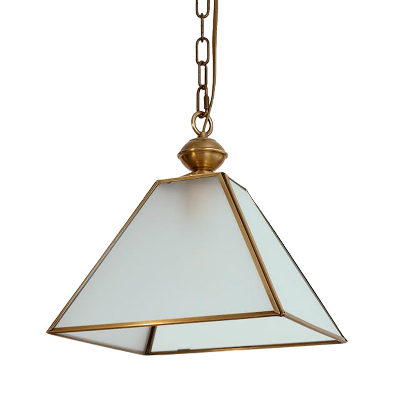 Rustic Tower Pendant Light With Clear/Frosted Glass Bulb